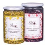 The Indian Chai - Combo, Chamomile Tea and Hibiscus Tea, Organic, 100 grams Each, Helps with Digestion, Immunity, Skin & Heart Health, Caffeine Free - Fast UK Delivery - Image 2