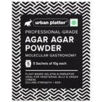 Urban Platter Professional-Grade Agar Agar Powder, 50g (5 Sachets of 10g Each, Plant-Based Gelatin Alternative, Ideal for Veg Jelly and Vegan Cheese) - Fast UK Delivery - Image 2