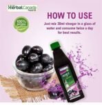 Herbal Canada Jamun Vinegar 500 ml | Natural Detoxifier & Improves Metabolism and Appetite | 100% Natural (Pack of 5) - Fast UK Delivery - Image 5