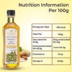 Jivika Cold Pressed Peanut Oil 1 Litre | Unrefined | Kolhu/Kacchi Ghani/Chekku | Natural | Chemical-Free | Cold Pressed Groundnut Oil for Cooking - Fast Shipping to USA & Canada - Image 4