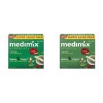 Medimix Ayurvedic Classic 18 Herbs Bathing Soap 125g (Combo Pack of 6) | Natural Oils For Healthy & Protected Skin | Shop Herbal | Natural | Paraben-free & Sulphate-free | 100% Vegan - Fast UK Delivery