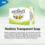 MEDIMIX Transparent - 125g | Pack of 6 | Bathing Bar For dry Skin | With Glycerine and Lakshadi Oil | - Fast UK Delivery - Image 6