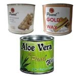 PMPEARL Wax Combo - White Chocolate + Gold + Aloe Vera Hair Removal Wax (600 gm) - 3 pcs - Fast UK Delivery