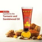Vicco Skin Care Combo Pack Of 4 | Vicco Turmeric Skin Cream [50g | Pack of 2] + Vicco Turmeric Face Wash [70g | Pack of 2] | 100% Natural, Vegan and Cruelty-Free - Image 7