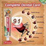 Zandu Dantveer, 500g, India?s 1st Ayurvedic toothpaste with Irimedadi oil | Scientifically proven formula |Fights 9 dental problems - Fast UK Delivery - Image 5