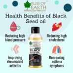 Bliss of Earth Certified Organic Black Seed Oil | Kalonji Oil | 100GM | Immune System Booster | Digestive Support | Great For Hair Health | Gluten Free | Cold Pressed | Unrefined | Hexane Free | - Fast UK Delivery - Image 5