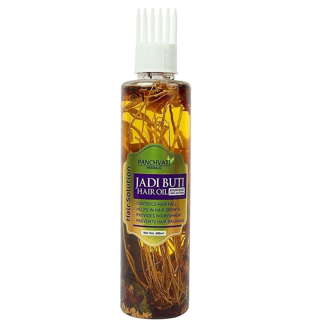 uk513fynaXGfL-1.jpg Panchvati Herbals Jadibuti Hair Oil With Comb Applicator 200 Ml, For Hair Fall Control & Hair Growth I Ayurvedic & Natural I For Men & Women - Fast UK Delivery - Image 1