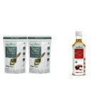 Neuherbs Green Coffee Beans Powder for Weight Loss 200g - (Pack of 2) & Neuherbs Apple Cider Vinegar with Mother Vinegar, Raw, Unfiltered and Undiluted - 350 ml - Fast UK Delivery