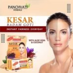 Panchvati Herbals Kesar & Badam Goti Soap 25 gm,Pack of -6 - Fast UK Delivery - Image 6