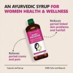 VEDIC ROOTS Ayurvedic Women Health & PCOS PCOD Periods Care Tonic | Leucorrhoea,White Discharge,Irregular Periods Medicine | Periods Pain Body Ache Relief | AYUSH Approved - 500 ML - Fast UK Delivery - Image 4