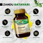 Zandu Satavari Capsules, With Natural Satavari Extracts, Useful for Women's Wellness - 60 Veg Capsules - Fast UK Delivery - Image 5