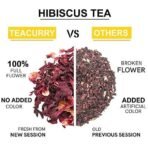 TEACURRY Hibiscus Tea (60 Tea Bags), Helps with Heart Health, boosts liver health | Hibiscus Tea For Skin | Hibiscus Tea Petals | Hibiscus Tea leaves |Hibiscus Flower Tea - Fast UK Delivery - Image 4