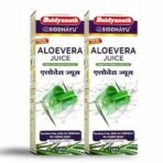 Baidyanath Aloe Vera juice with Pulp, All Natural tonic for Immunity, Better digestion and Glowing Skin, 1L (Pack of 2) - Fast UK Delivery