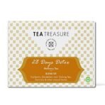 Tea Treasure 28 Days Detox Tea - 50 Pyramid Tea Box Bags | Reduce Belly Fat | Skin Glow | Immunity Booster Detox Tea Bags | Herbal Tea | 1 Teabox - Fast UK Delivery - Image 2