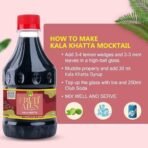 Dhampure Speciality Kids Mocktail Lemonade Syrup - Shikanji, Kaala Khata & Pomegranate Salt For House Parties - 900Ml (3 X 300Ml) | Makes 12-15 Drinks Per Bottle - Fast UK Delivery - Image 6