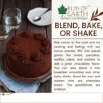 Bliss of Earth 250gm Naturally Organic Dark Cocoa Powder for Chocolate Cake Making & Chocolate Shake, Unsweetened - Fast UK Delivery - Image 6