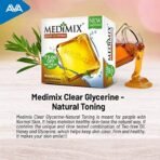 MEDIMIX Clear Glycerine - Natural Toning Soap - 100g | Pack of 6 | To maintain Healthy Skin Tone | - Fast UK Delivery - Image 5