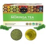 TEACURRY Moringa Tea Bags (30 Tea Bags) - Helps with Digestion, Immunity, Anti Aging | Moringa Tea Bags for Weight Management - Fast Shipping to USA & Canada