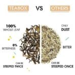 Teabox Ashwagandha Green Tea 25 Teabags | Ayurvedic Blend of Premium Green Tea and Natural Ashwagandha | Boosts Immunity and Improves Memory | Silken Pyramid Teabags - Fast UK Delivery - Image 6