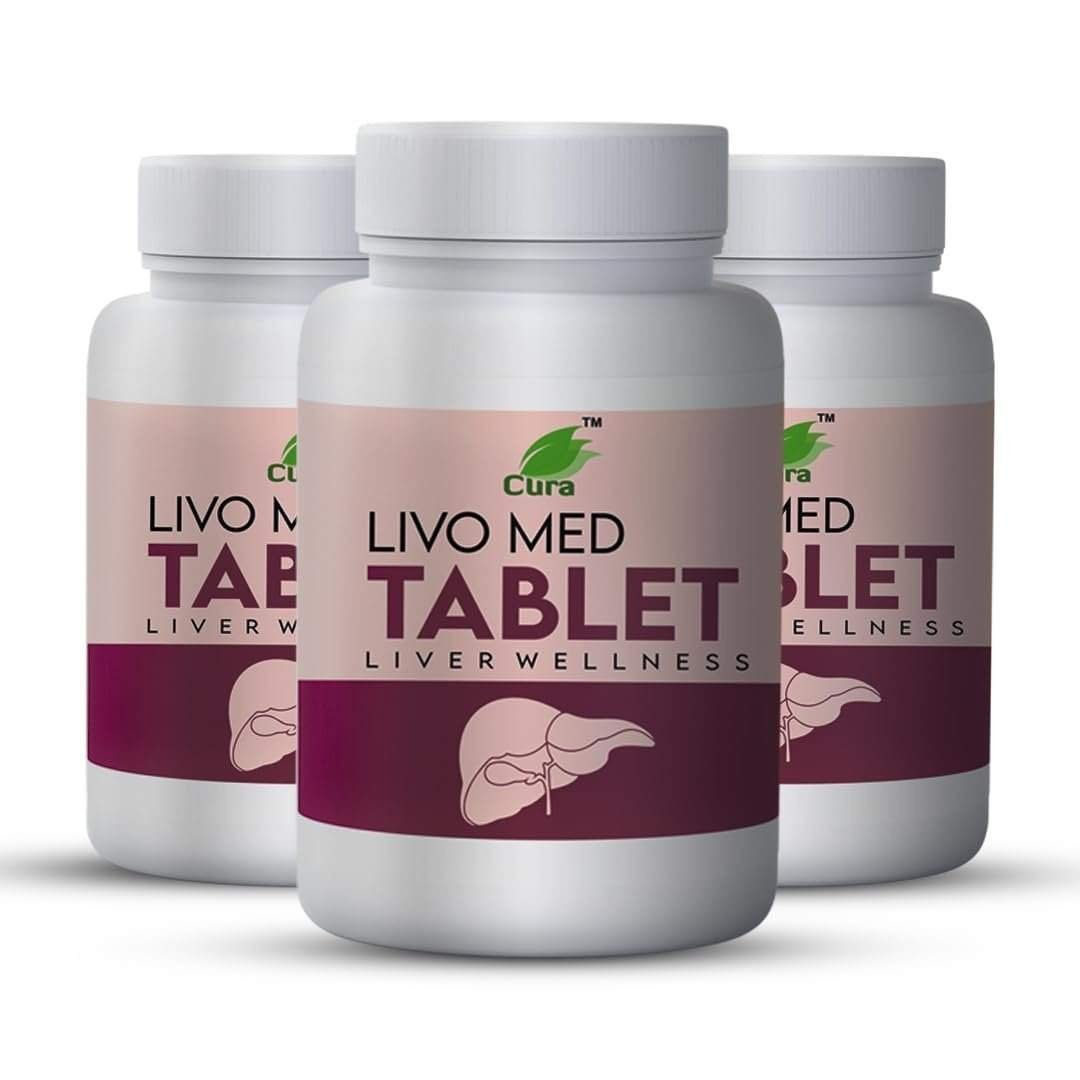 uk516tJWRcnoL-1.jpg CURA LIVOMED TABLET I Liver Detox Supplement I Supports Liver & Digestive Health I Clinically Researched Therapeutic Ingredients I Pack of 3 I 100 tab x 3 - Fast UK Delivery - Image 1