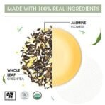 Teabox Organic Jasmine Green Tea 50 Teabags | Sourced From Madurai | For Calm Mind and Relaxation & Teabox Organic Turmeric Ginger Tulsi Green Tea 50 Teabagss - Fast UK Delivery - Image 4
