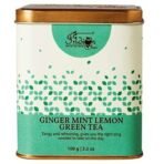 The Indian Chai - Ginger Mint Lemon Green Tea 100 grams with Lemongrass, Spearmint and Ginger for Immunity, Soothes Sore Throat, Helps with Digestion. - Fast UK Delivery - Image 2