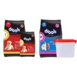 Drools Chicken and Egg Adult Dry Dog Food, 3 kg with Free 1.2 kg&Drools Kitten(1-12 Months) Dry Cat Food, Ocean Fish, 1.2kg with Free Container - Fast UK Delivery