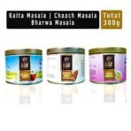 OOSH Gourmet's Raita Masala, Chaach Masala & Bharwan Masala 300grams ( 100g x 3 ) | Kitchen Essentials | Add a Puch of Flavour to Your Indian Dishes - Fast UK Delivery - Image 3