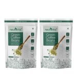 Neuherbs Unroasted Arabica Green Coffee Beans | With Chlorogenic Acid | For Weight Loss Management (200 gm Beans Pack of 2) - Fast UK Delivery - Image 2