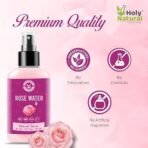 Holy Natural Rose Water (Gulab jal) 300 ML, for Skin, Face and Hair, Spray for Face - Face Toner, Skin Toner, Makeup Remover - For All Skin Types, Perfect for Women & Men. - Fast UK Delivery - Image 7
