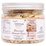 Tassyam Blanched Almond Slices, 200g Premium Jar - Fast UK Delivery - Image 2