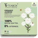 Teabox Fresh Kashmiri Kahwa Saffron (Kesar) Green Tea Bags 25 Pieces & Teabox Organic Jasmine Green Tea 25 Teabags | Sourced From Madurai | For Calm Mind and Relaxation - Fast UK Delivery - Image 6