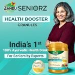 Zandu Seniorz Daily Health Booster Drink, 500G, Helps Boost Energy, Strengthen Immunity & Improve Digestion| 100% Ayurvedic & Natural Health Drink, Enriched with Moong Protein - Fast UK Delivery - Image 4