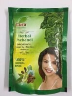 Cura Herbal Mehandi (Enriched with Green Tea, Aloe Vera, Habiscus) 100gms (Pack of 3) 300gms - Fast UK Delivery - Image 2