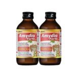 AIMIL Amydio Forte Syrup for Diarrhoea & Dysentery| Energizes body by replenishing electrolyte to prevent dehydration| 100 ML (Pack of 2) - Fast UK Delivery