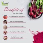 Holy Natural Beet Root Powder - 1 Kg | Rich in antioxidants, dietary fibre, calcium, iron, potassium, folate (vitamin B9) & manganese with other nutrients | Make it Smoothies, Juice, candy, Cakes, also use in skin and lips care products, etc. | Origin: INDIA - Fast UK Delivery - Image 7
