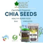 Bliss of Earth Raw Chia Seeds For Weight Loss, Raw Super Food With Omega & Fiber 600gm - Fast UK Delivery - Image 3