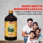 Baidyanath Bhringrajasava, Syrup (450 Ml) | Helps To Manage Common Cold, Cough & Premature Greying Of Hair | Maintains Overall Wellbeing (Pack Of 1) - Fast UK Delivery - Image 3