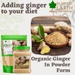 Bliss of Earth Certified Organic Dried Ginger Powder for Tea, Pure Antioxidant Super Food, 500GM - Fast UK Delivery - Image 3