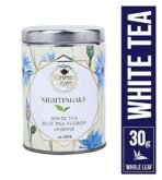 Karma Kettle Nightingale Silver Tips White Tea with Butterfly Pea Flower (30gms Loose Leaf Tin), 30 g - Fast UK Delivery - Image 7