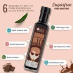 Bliss of Earth Chocolate Syrup Sugar free, for Hot Chocolate, Coffee, Milkshake, Real Cocoa Powder. Zero Calorie, Diabetic Safe & Keto. No Artificial Flavour. 500ml - Fast UK Delivery - Image 3