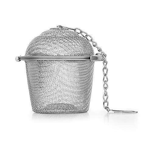uk51BgBxkHmRL-1.jpg Octavius | Basket Shaped Tea Infuser | High Grade Stainless Steel | Ideal for Steeping Leaf Teas, Flowers & Herbs | Easy to Use | Durable & Convenient | Green Tea Infuser | Tea Strainer | Tea Filter - Fast UK Delivery - Image 1