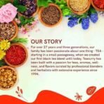 TEACURRY Facial Hair Tea (1 Month Pack, 30 Tea Bags) - Helps with Unwanted Hair Removal and Facial Hair Removal - All Natural Ingredients - Fast Shipping to USA & Canada - Image 6