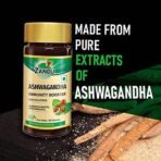 Zandu Ashwagandha Capsules, With Goodness of Natural Extracts of Ashwagandha, Helps Boost Immunity and Useful for Natural Body Strength, Stress Buster - 60 Veg capsules - Fast UK Delivery - Image 3