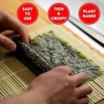 Urban Platter Sushi Nori Sheets, 25g [Roasted Seaweed Laver | Pack of 10 Sheets | Product of Korea | Umami Flavour] - Fast UK Delivery - Image 5