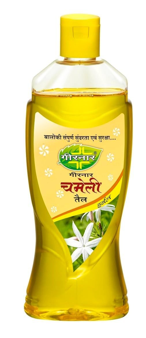 uk51E0Da-fsrL-1.jpg Girnar Chameli Natural Hair Oil, Anti Dandruff and Anti Hair Fall Formula, Jasmine Herbal Hair Oil 500ml For Women And Men - Fast UK Delivery - Image 1