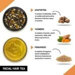 TEACURRY Facial Hair Tea (1 Month Pack, 30 Tea Bags) - Helps with Unwanted Hair Removal and Facial Hair Removal - All Natural Ingredients - Fast Shipping to USA & Canada - Image 3