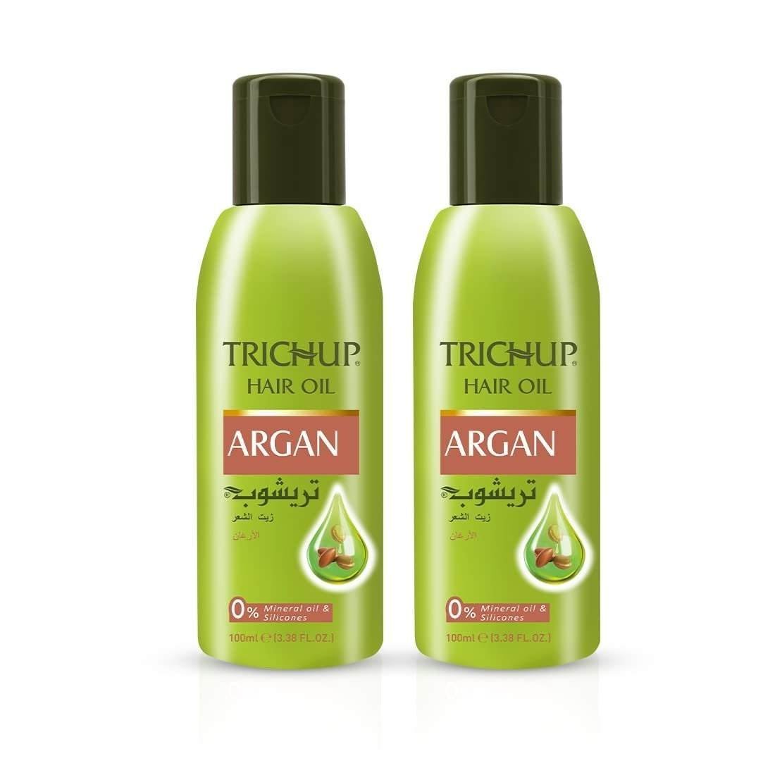 uk51EZrV9OrBL-1.jpg Trichup Argan Hair Oil - For Soft & Silky Hair 100ml (Pack of 2) - Fast UK Delivery - Image 1