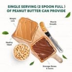Neuherbs Chocolate Peanut Butter (Creamy), Gluten free | 19g Protein | Non GMO | Omega-3, 400g - Fast UK Delivery - Image 7