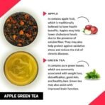 TEACURRY Apple Green Tea - (1 Month Pack, 30 Tea Bags) - Organic Apple Flavor Tea | Immune With Added Vitamin-C | Whole Leaf Tea to Promote Healthy Glowing Skin - Fast Shipping to USA & Canada - Image 3